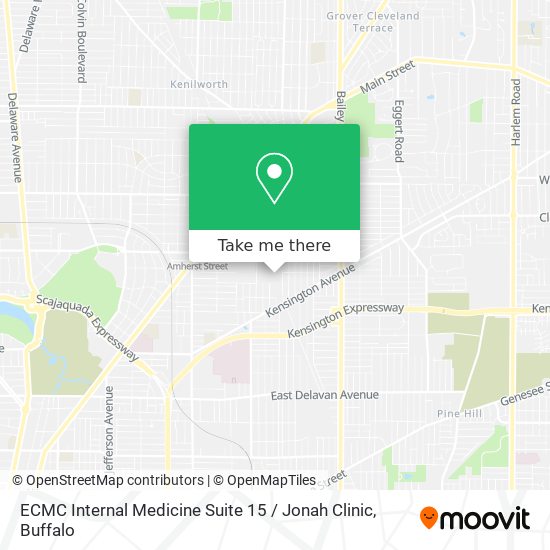 ECMC Internal Medicine Suite 15 / Jonah Clinic map