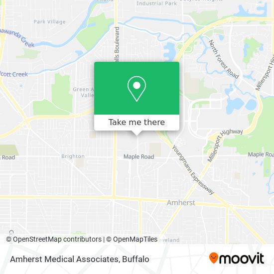 Mapa de Amherst Medical Associates