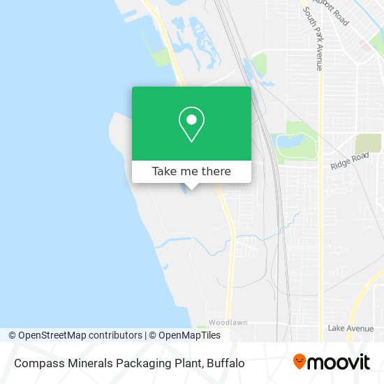 Compass Minerals Packaging Plant map