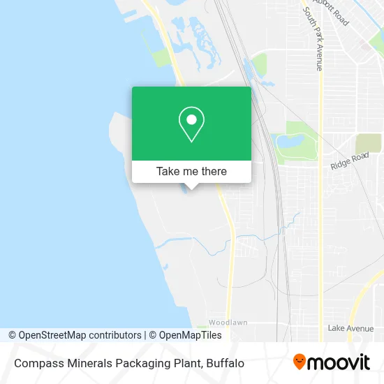 Compass Minerals Packaging Plant map