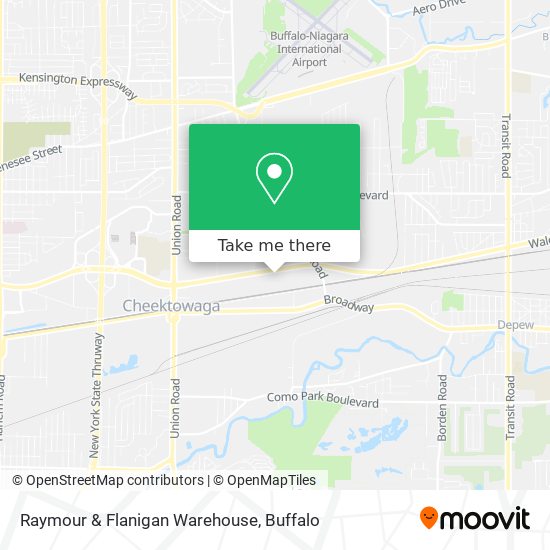 Mapa de Raymour & Flanigan Warehouse