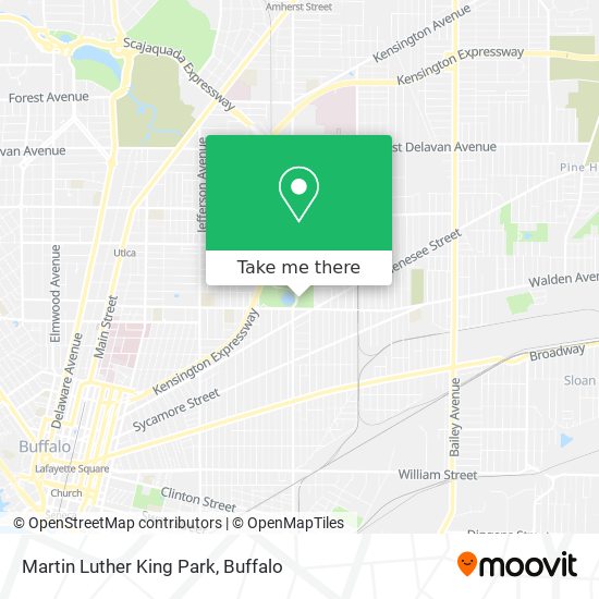 Mapa de Martin Luther King Park