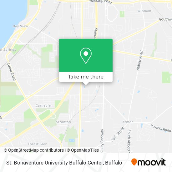 Mapa de St. Bonaventure University Buffalo Center