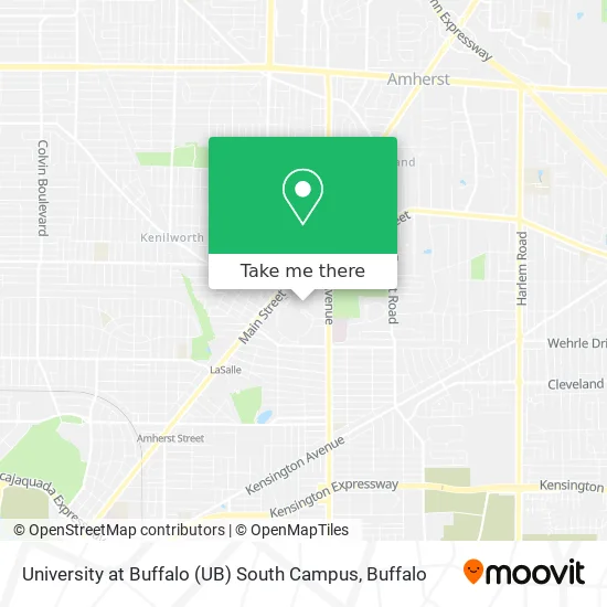 Ub South Campus Map How To Get To University At Buffalo Ub South Campus By Bus Or Light Rail
