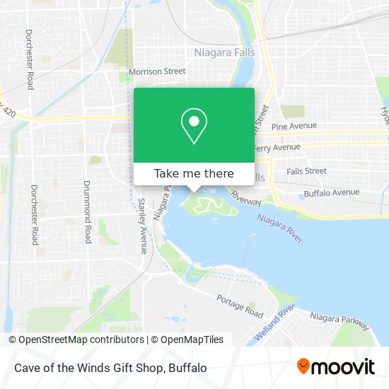 Cave of the Winds Gift Shop map