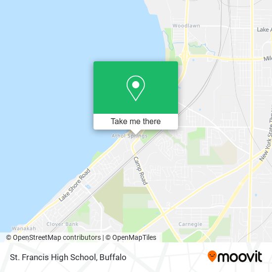 Mapa de St. Francis High School