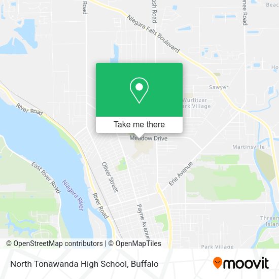 Mapa de North Tonawanda High School