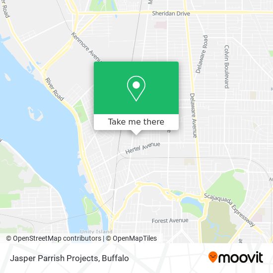Jasper Parrish Projects map