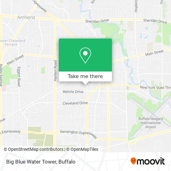 Mapa de Big Blue Water Tower