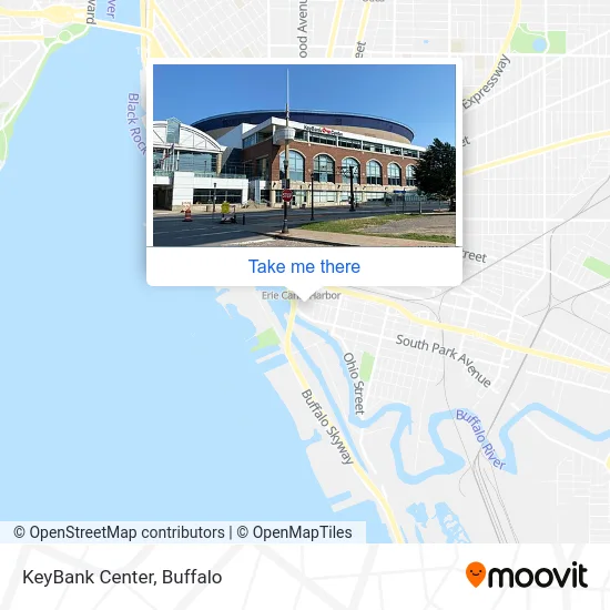 Mapa de KeyBank Center