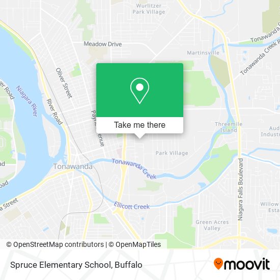 Mapa de Spruce Elementary School