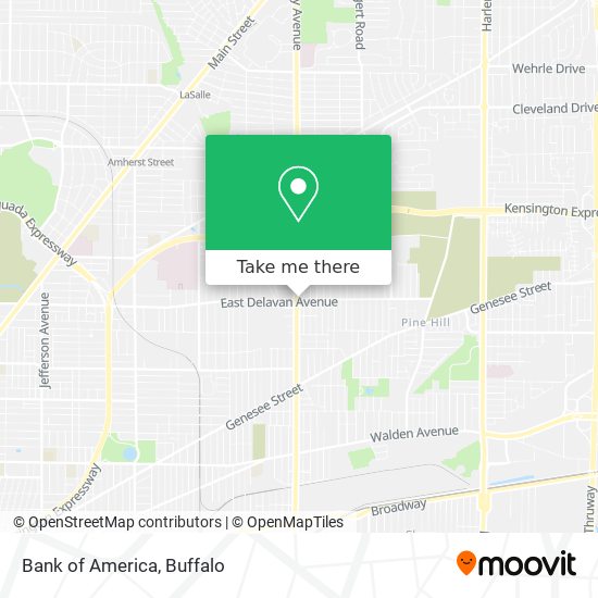 Mapa de Bank of America