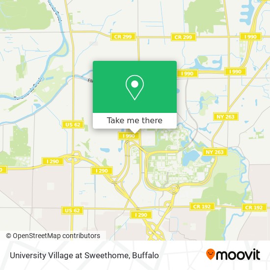 University Village at Sweethome map