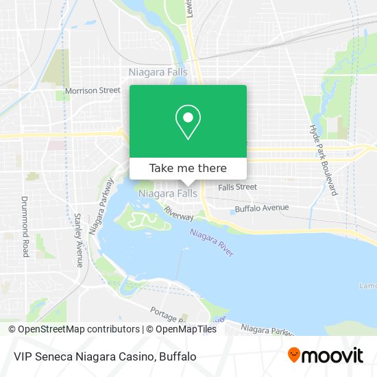 VIP Seneca Niagara Casino map