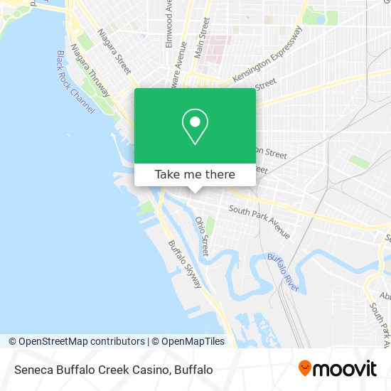 Mapa de Seneca Buffalo Creek Casino