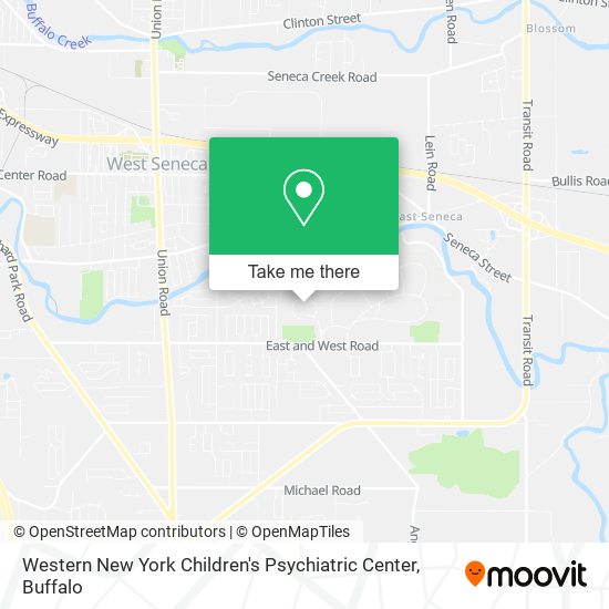 Western New York Children's Psychiatric Center map