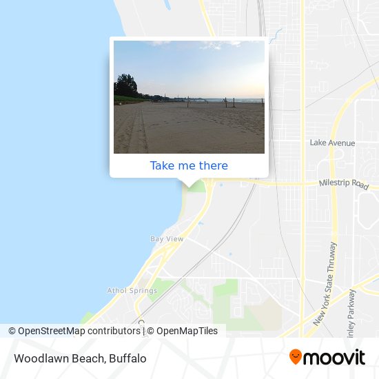 Woodlawn Beach map