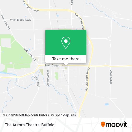 The Aurora Theatre map