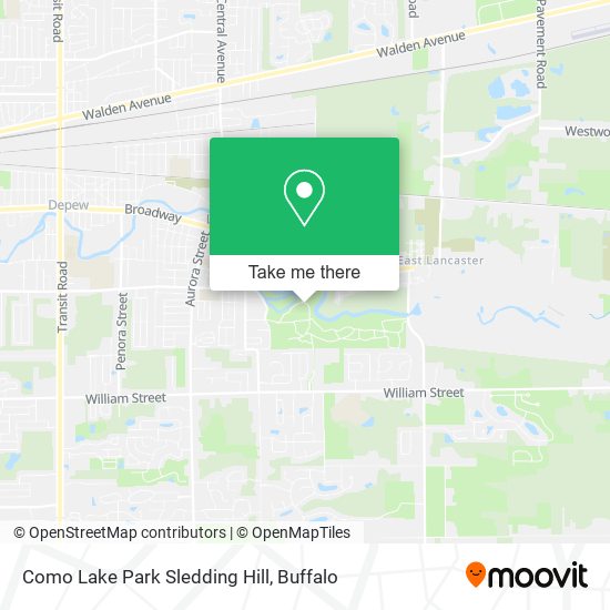 Mapa de Como Lake Park Sledding Hill