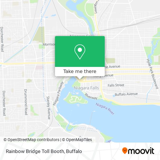 Rainbow Bridge Toll Booth map