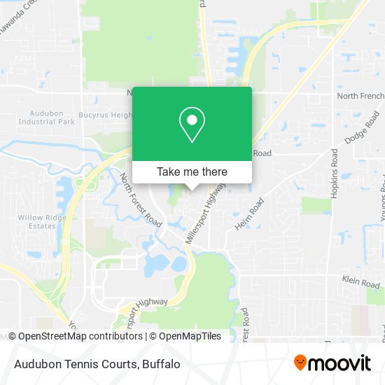Mapa de Audubon Tennis Courts