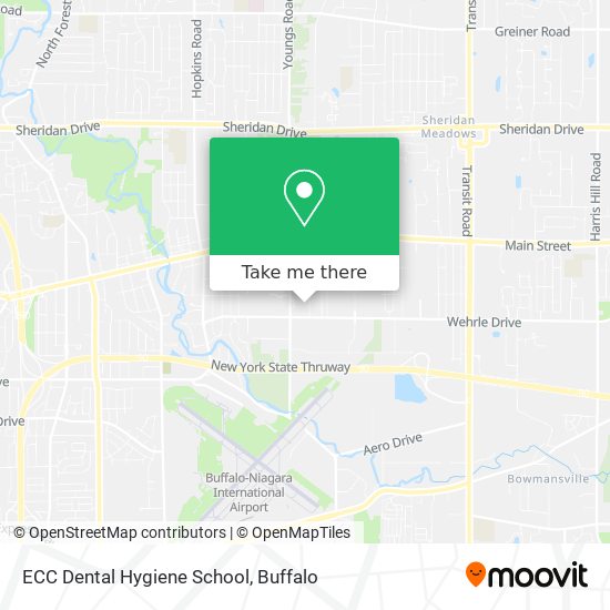 ECC Dental Hygiene School map