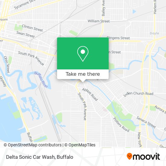 Delta Sonic Car Wash map