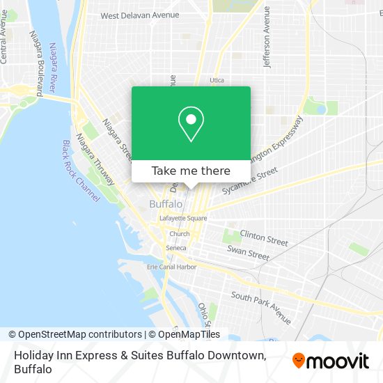 Mapa de Holiday Inn Express & Suites Buffalo Downtown