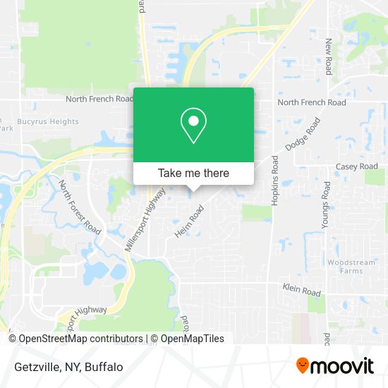 Mapa de Getzville, NY