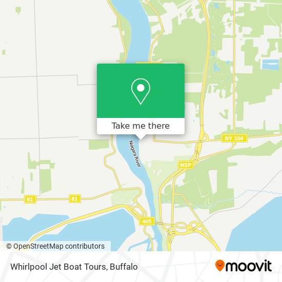 Whirlpool Jet Boat Tours map