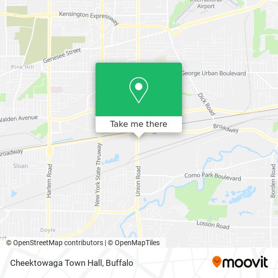 Cheektowaga Town Hall map