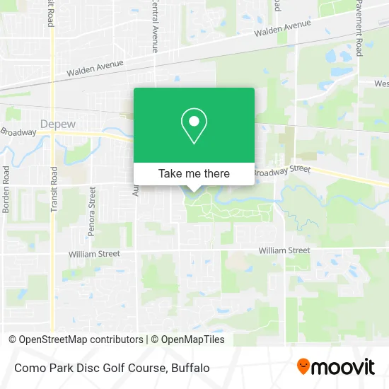 Como Park Disc Golf Course map