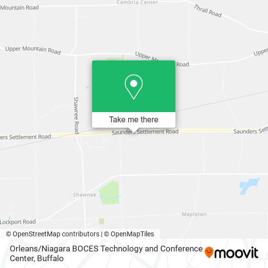 Mapa de Orleans / Niagara BOCES Technology and Conference Center
