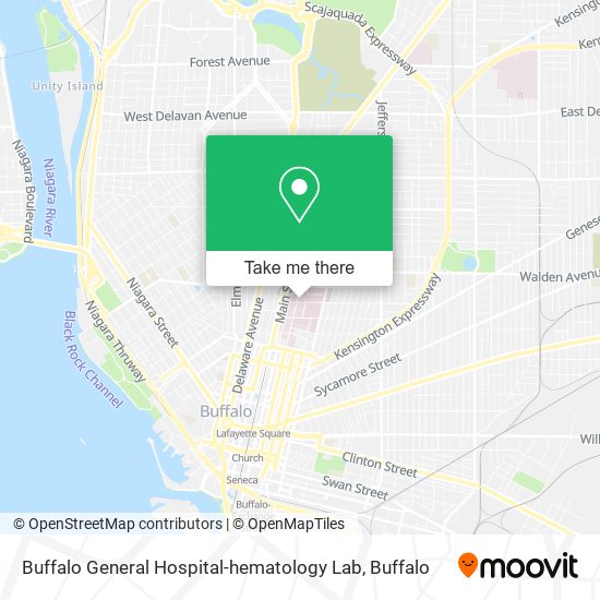 Mapa de Buffalo General Hospital-hematology Lab