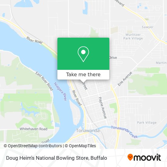 Doug Heim's National Bowling Store map