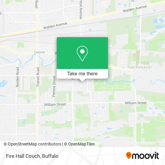 Fire Hall Couch map