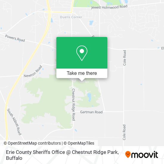 Mapa de Erie County Sheriffs Office @ Chestnut Ridge Park