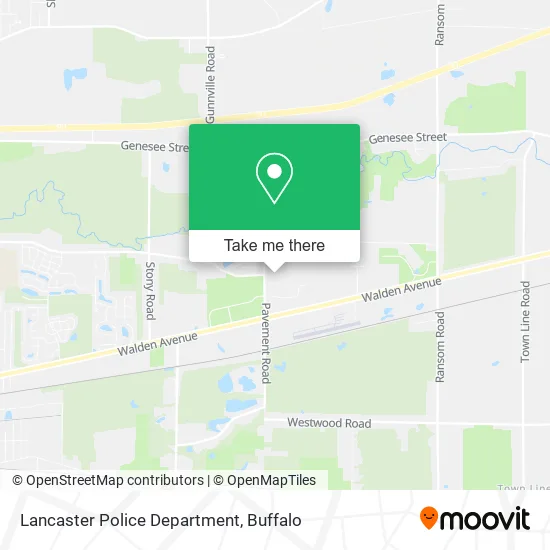 Lancaster Police Department map