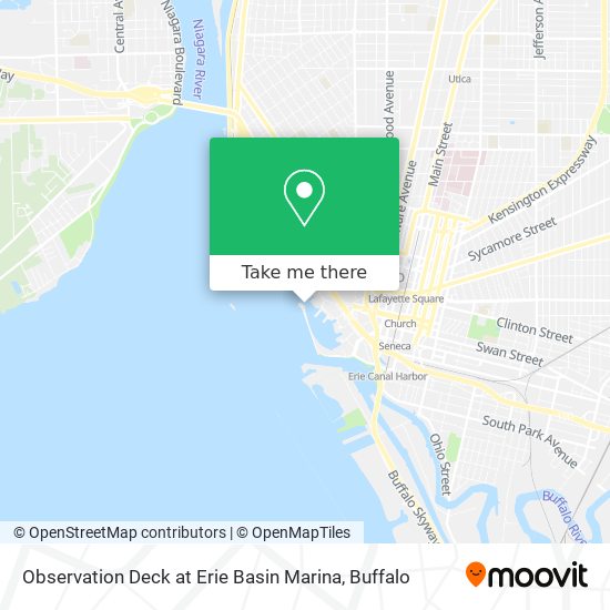 Observation Deck at Erie Basin Marina map