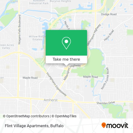 Flint Village Apartments map