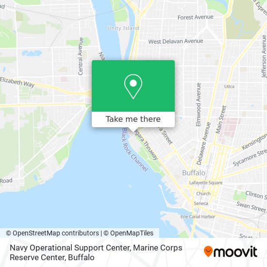 Mapa de Navy Operational Support Center, Marine Corps Reserve Center