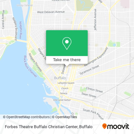 Mapa de Forbes Theatre Buffalo Christian Center