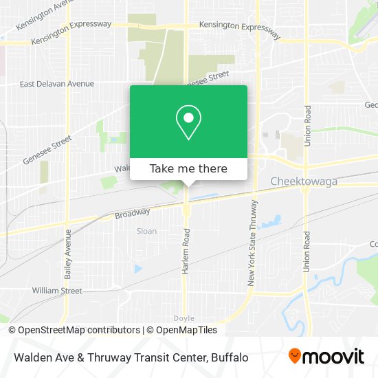Walden Ave & Thruway Transit Center map