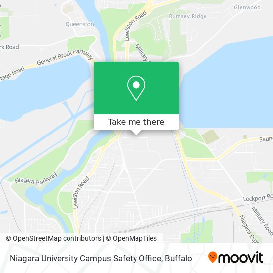 Niagara University Campus Safety Office map