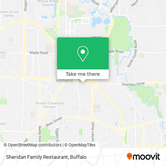 Mapa de Sheridan Family Restaurant