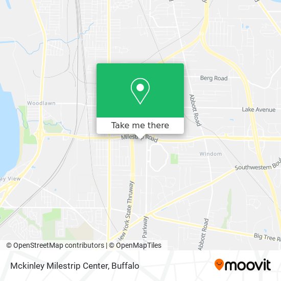 Mckinley Milestrip Center map