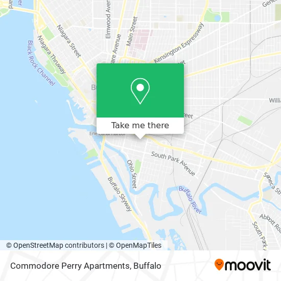 Commodore Perry Apartments map