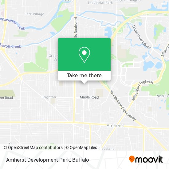 Mapa de Amherst Development Park