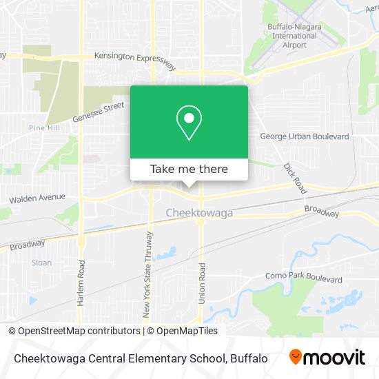 Cheektowaga Central Elementary School map