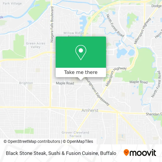 Mapa de Black Stone Steak, Sushi & Fusion Cuisine